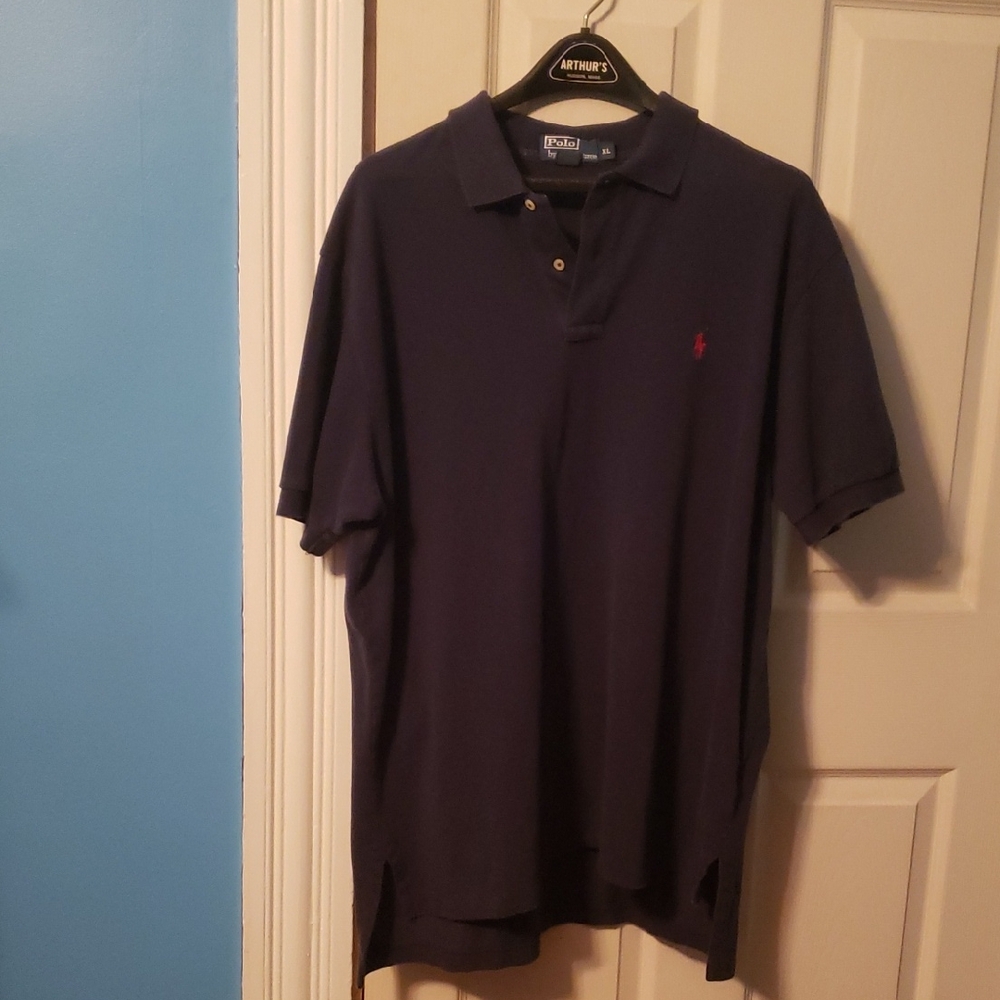 Polo by Ralph Lauren Men's Dark Blue Polo Shirt
